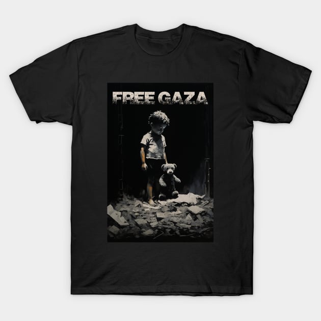 Free Gaza - Free Palestine T-Shirt by RichieDuprey